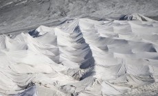 Anche sul ghiacciaio del Rodano i teli geotessili antiscioglimento