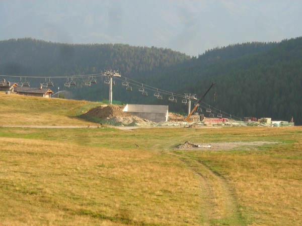 stazione a valle in zona chantornè