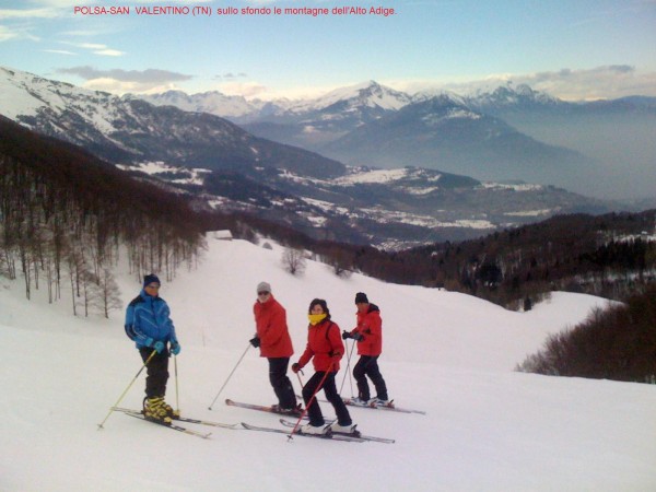 Le montagne dell'Alto Adige viste dalle piste di S.Valentino.