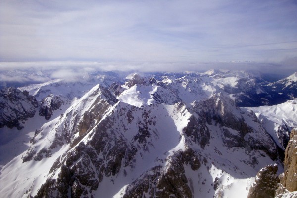 vista dalla cima della Marmolada