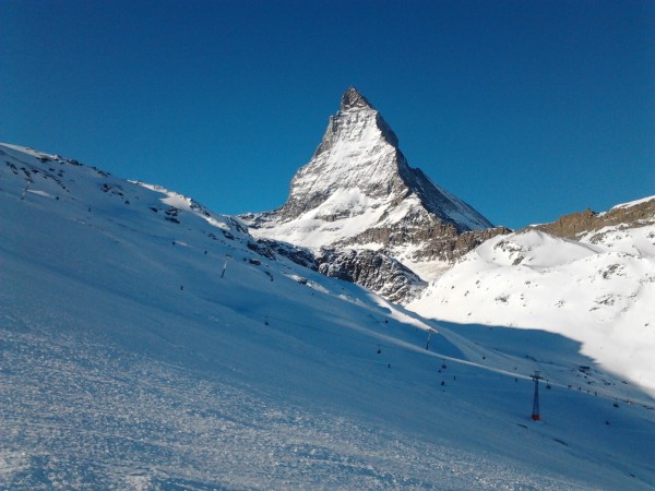 Monte Cervino da Furgg discesa verso Zermatt