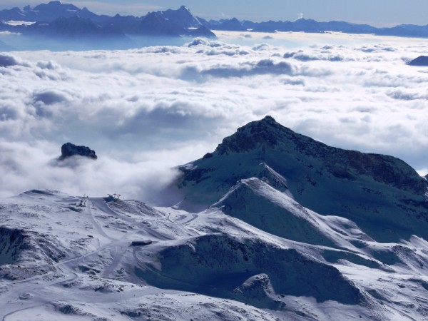 Breuil-Cervinia: vista dal Plateau Rosa