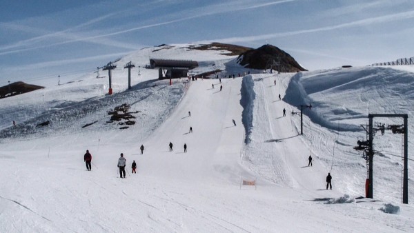 Una delle piste blu dopo il Tête de Balme