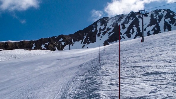 Piste deserte... io sono quel puntino in fondo!