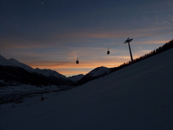 Livigno al tramonto