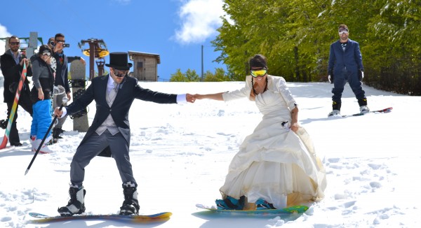 Doganaccia (Abetone) matrimonio sulla neve