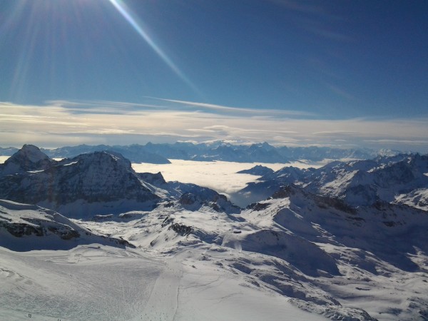 Un bel pomeriggio sulle vette di cervinia