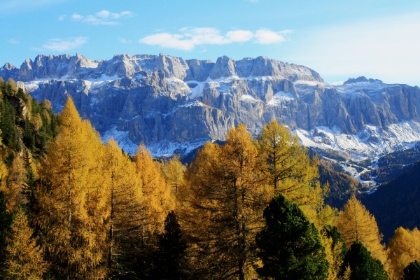 Prima neve sul Sella