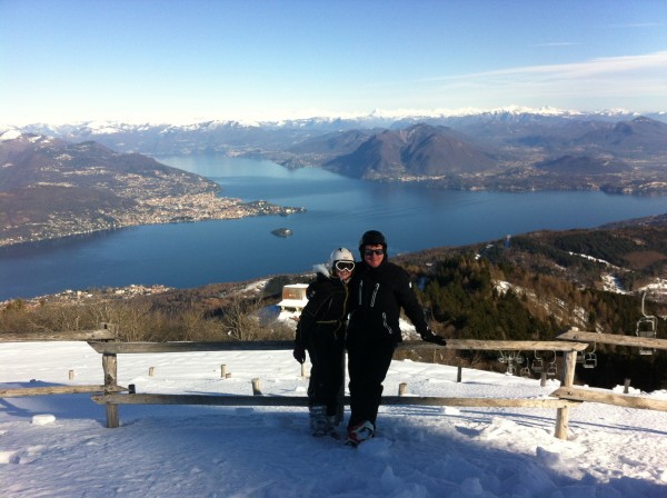 pausa sci con vista lago Maggiore