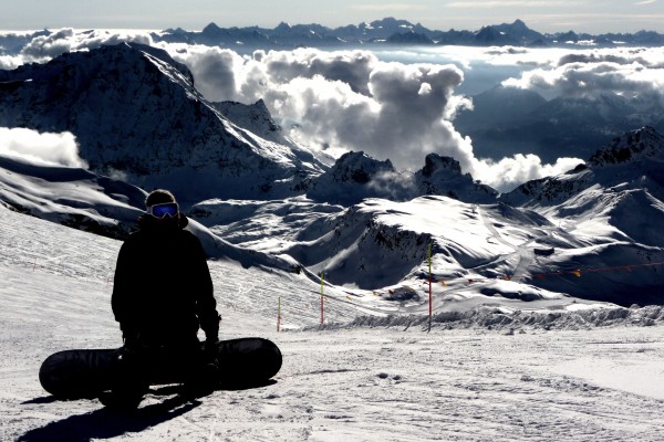 Snowboard sul Plateau Rosa (Cervinia)