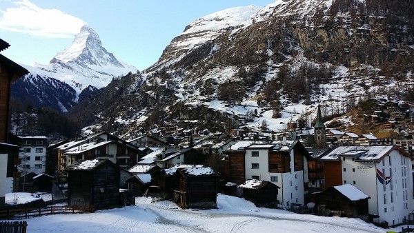 paesaggio romantico a Zermatt