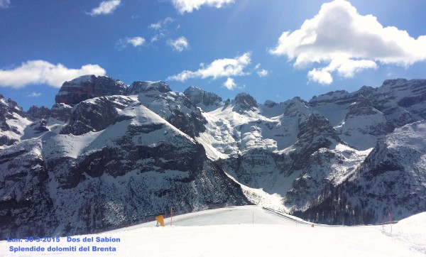 Dolomiti del Brenta viste dal Doss del Sabion
