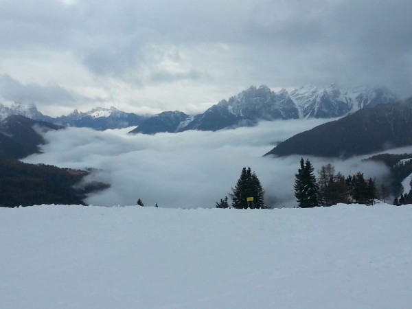 Zoldo-Civetta visuale neve e nebbia