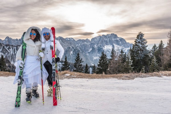 Sposi Andrea e Paola 31/12/2015 Monte Lussari Tarvisio