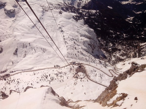 Passo Falzarego e Passo Valparola dalla Funivia del Lagazuoi - Comprensorio Cortina d'Ampezzo