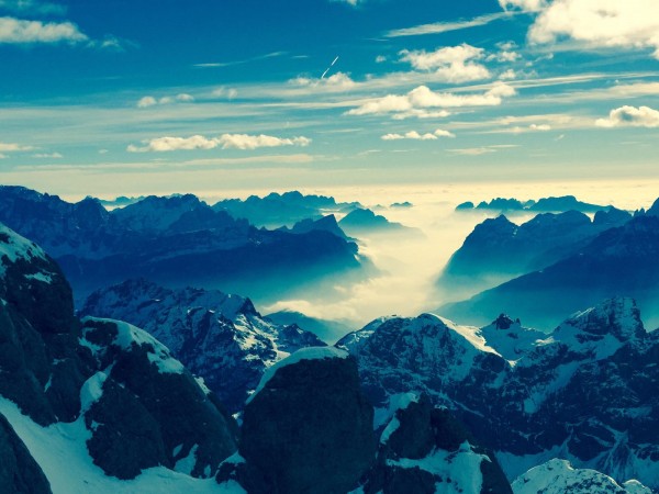 vista dalla marmolada