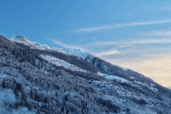 Vista su Termenago da Ossana (alta val di sole)