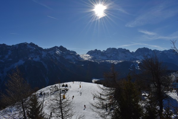 Vista dal monte Vigo de gruppo Dolomiti Brenta