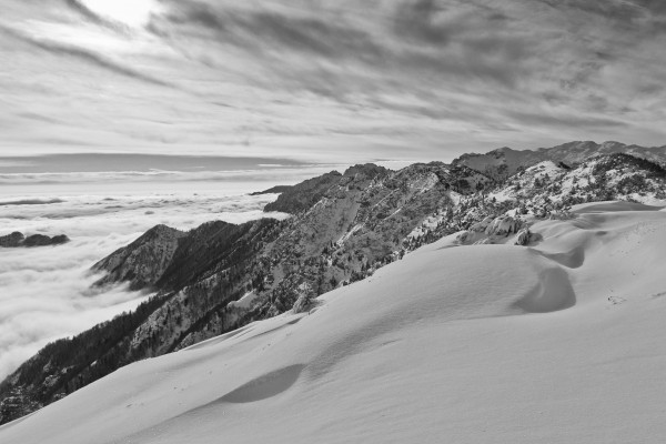 vista da monte Maggio sul gruppo del Pasubio