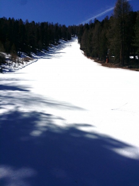 La bellissima pista rossa dell'Orso