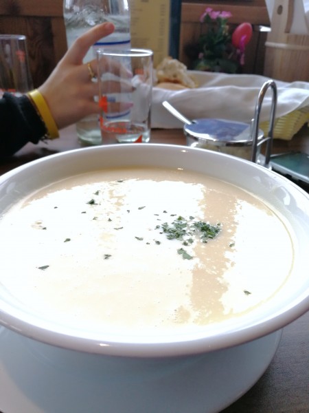 Zuppa di patate al rifugio Edelweiss Hutte.......da leccarsi i baffi!!!