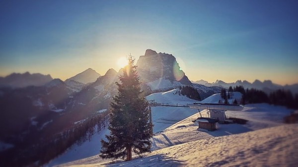 Alleghe, Dolomiti, vista sul Pelmo