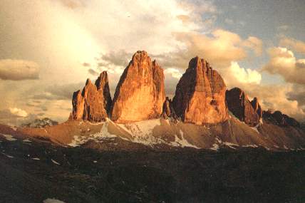 Le Tre Cime di Lavaredo al Tramonto....