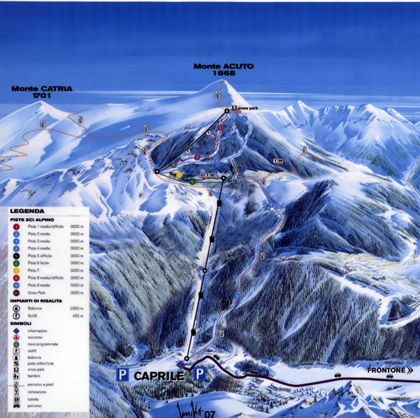 Cartina delle piste