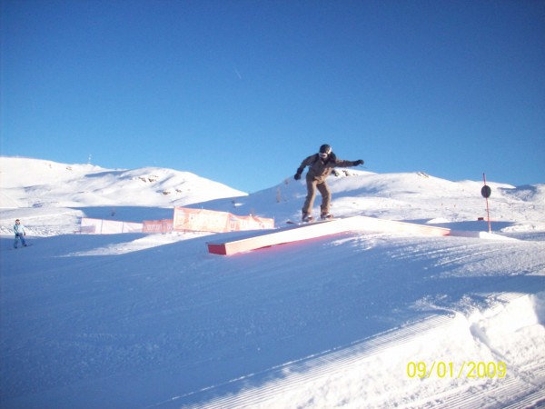 e per finire l'altro partecipante, michele, che si diverte allo snowpark