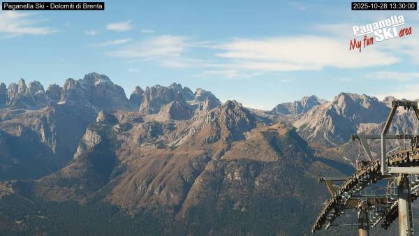 Webcam Paganella, vista sul Brenta