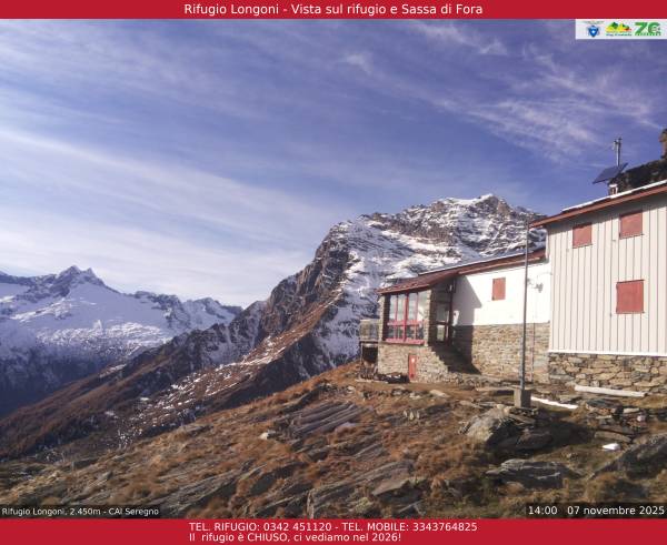Webcam rifugio Longoni