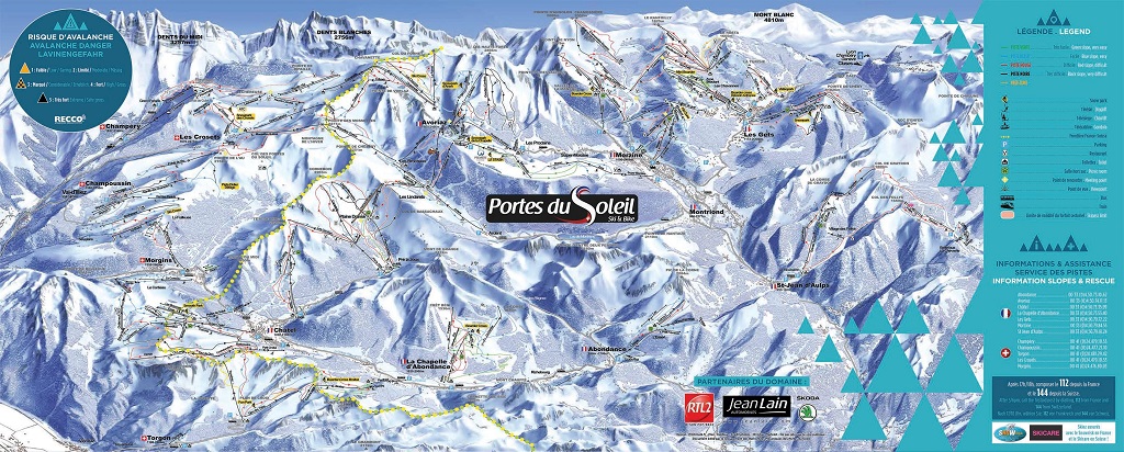 Cartina Les Portes Du Soleil - Mappa delle piste e degli impianti