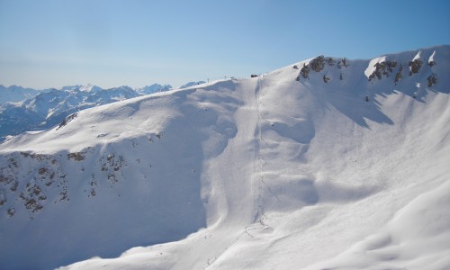 sciare a marzo vicino al confine