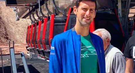 JAHORINA - Novak Djokovic avrà una pista da sci a suo nome e un terreno in omaggio