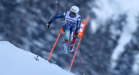 GARMISCH - Fill terzo, vince Ganong, terribile frattura per Giraud Moine