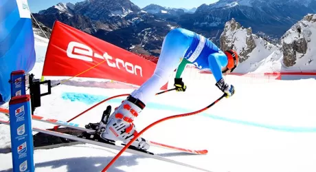 STELVIO - Allenamenti sul ghiacciaio per i velocisti azzurri