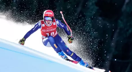 CRANS MONTANA - Federica Brignone subito veloce in prova