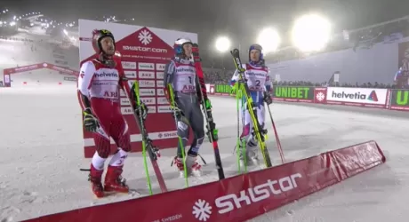 ARE - Spettacolo gigante! Kristoffersen beffa Hirscher