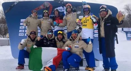 BLUE MOUNTAIN - Mirko Felicetti, prima vittoria in Coppa del mondo di snowboard 