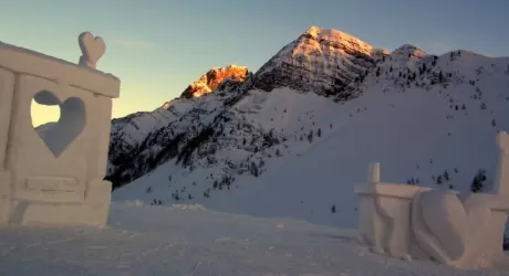 PASSO SAN PELLEGRINO - Apre la pista degli innamorati 