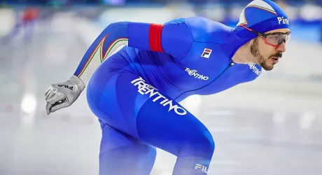 Ghiotto bronzo nei 10.000 di pattinaggio velocità
