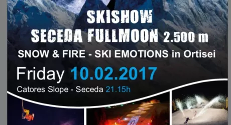 VAL GARDENA - Il 10 febbraio lo Skishow Seceda Fullmoon 2.500m