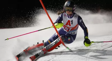 VAL DI FASSA - Le slalomiste azzurre si allenano sull'Aloch
