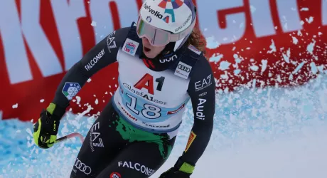 CORTINA - Mowinkel vince il superG, Bassino sul podio