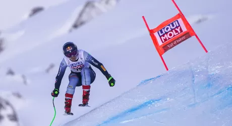 VAL D’ISERE - Discesa a Flury, Goggia giù dal podio