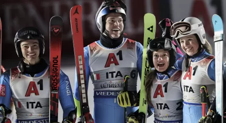 Saalbach, è subito oro nel parallelo a squadre!