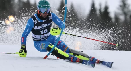 A McGrath la Coppa di slalom, vince Haugan, Sala 11 esimo