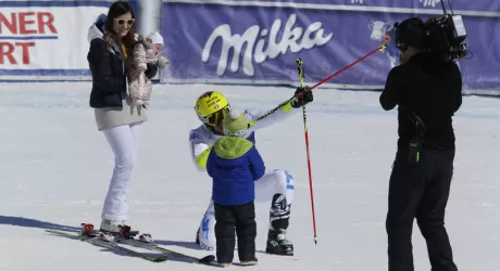 MAX BLARDONE - Addio alle gare a St. Moritz con la tuta SUPER MAX