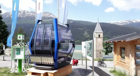 RESIA - Collegamento Belpiano - Malga San Valentino con due cabinovie