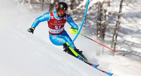 KITZBUEHEL - Ryding vince lo slalom, Sala 6/o, Maurberger 9/o